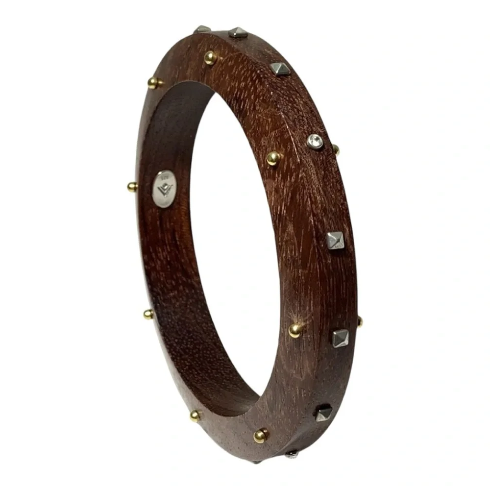 Silpada Bracelet B3303 Wildwood Bangle Studded with Sterling Silver